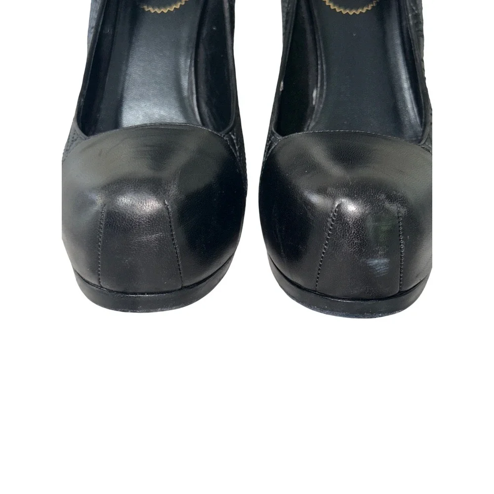 YSL Yves Saint Laurent Tribtoo‎ Leather Pumps Heels Black Size 40 (US 10)